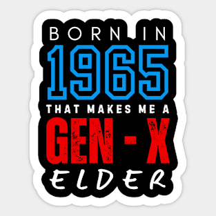 Gen X Elder Sticker